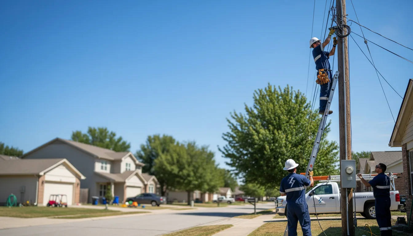 Residential electrician providing installation services in Brice, OH